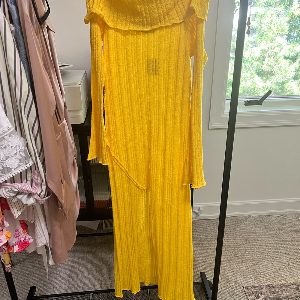 We The Free Yellow Maxi Dress